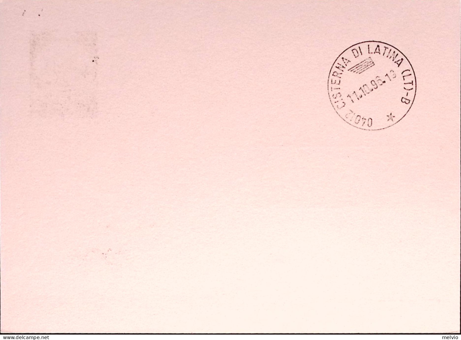 1996-CISTERNA DI LATINA Cartolina Postale IPZS Lire 750 Ann Spec - Postwaardestukken