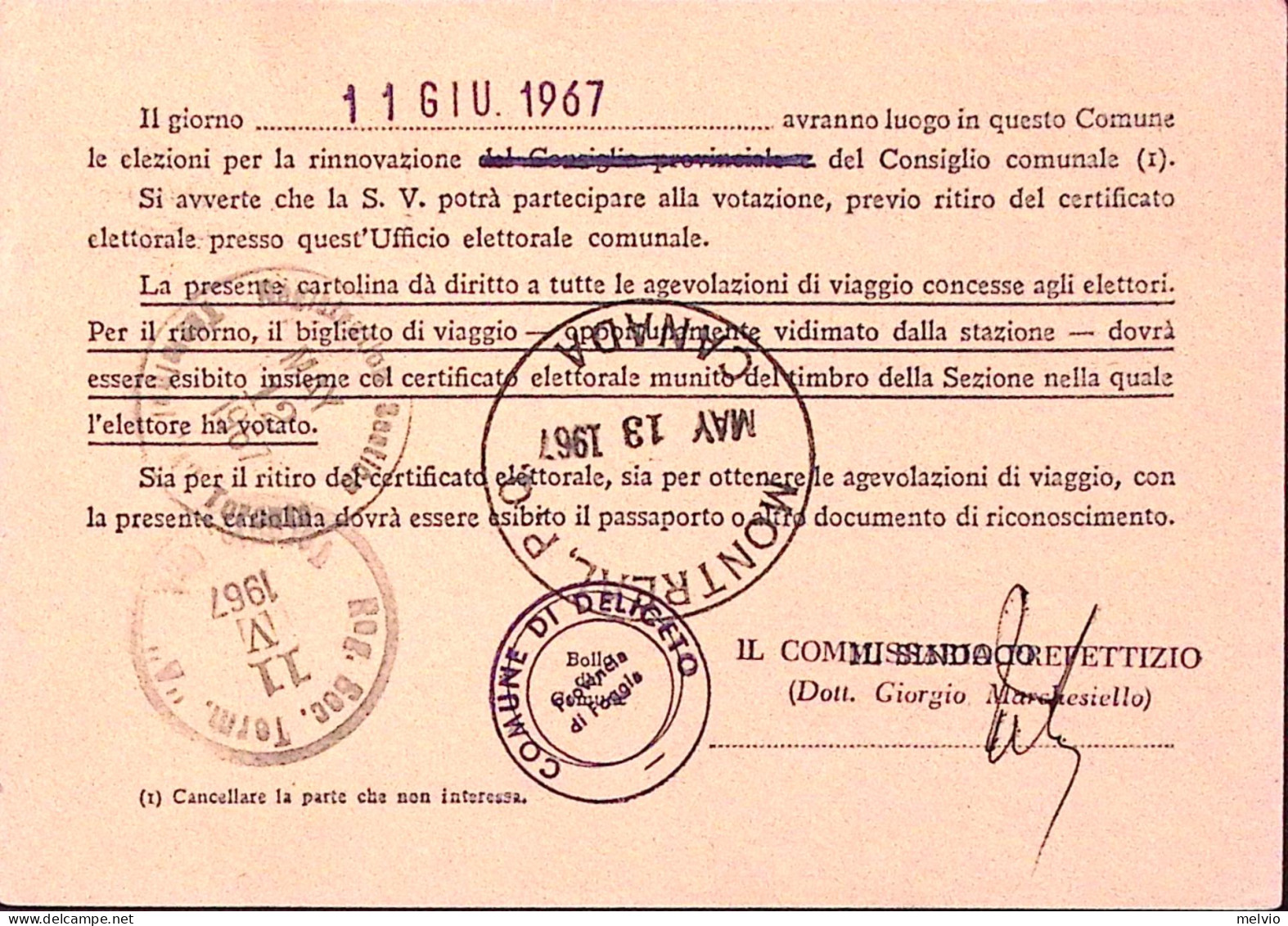 1967-Siracusana Lire 20 E 200 + Michelangiolesca Lire 25 (768+874+904) Su Cartol - 1961-70: Marcophilia