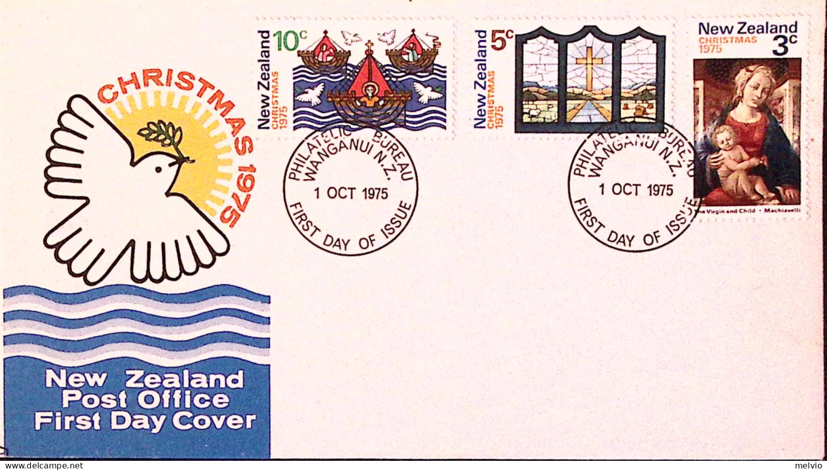 1975-Nuova Zelanda NEW ZEALAND Natale Serie Cpl. (642/4) Fdc - FDC