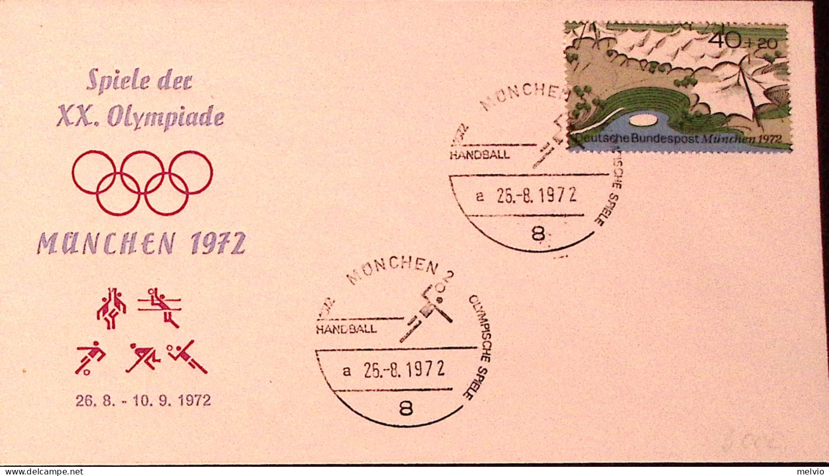 1972-GERMANIA Deutschland Torneo Olimpico Pallavolo/Monaco (25.8) Ann. Spec. - Brieven En Documenten