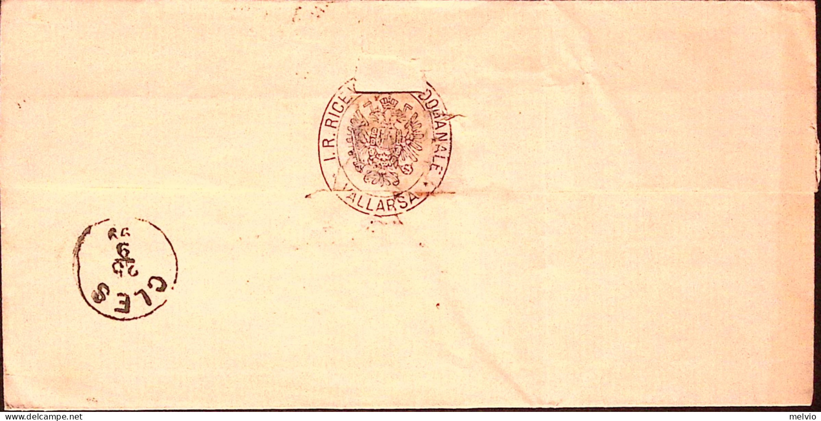 1899-AUSTRIA RAOSSI/IN VALLARSA C.2 (24.9) E Tondo I.P. Ricevimento ESATTORIA DO - Other & Unclassified