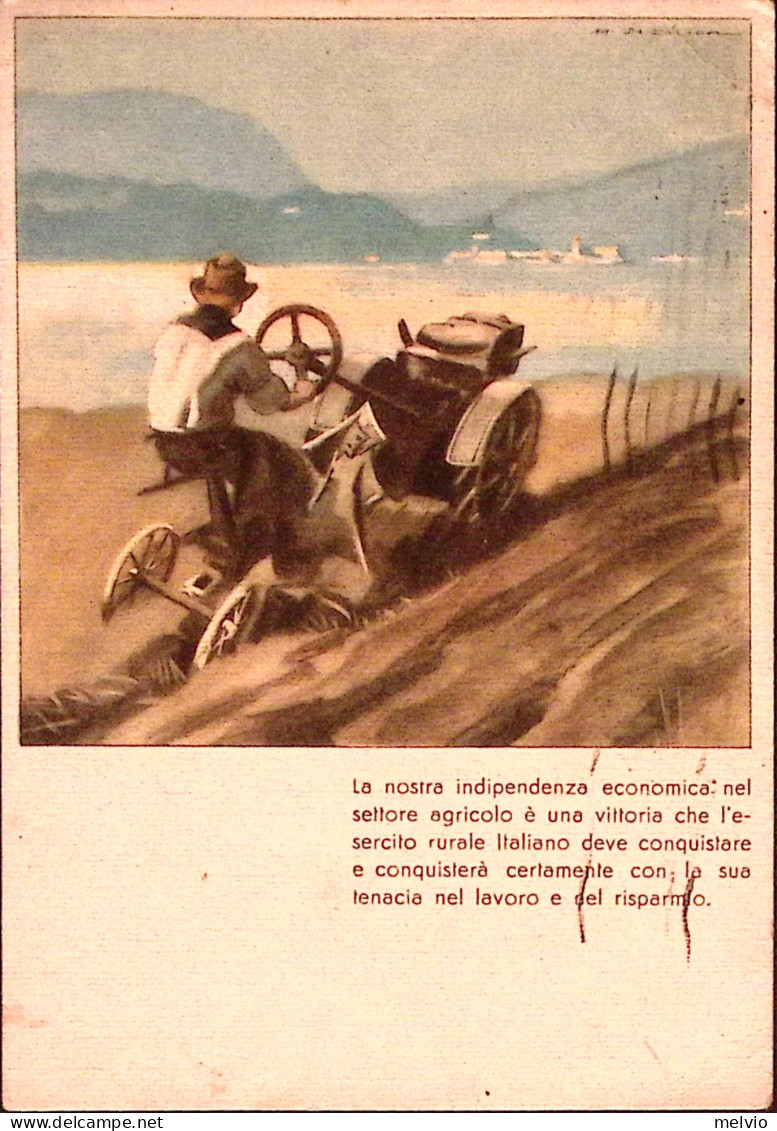 1938-CASSA RISPARMIO PROVINCIE LOMBARDE Cartolina Viaggiata Brescia (21.6) - Publicité