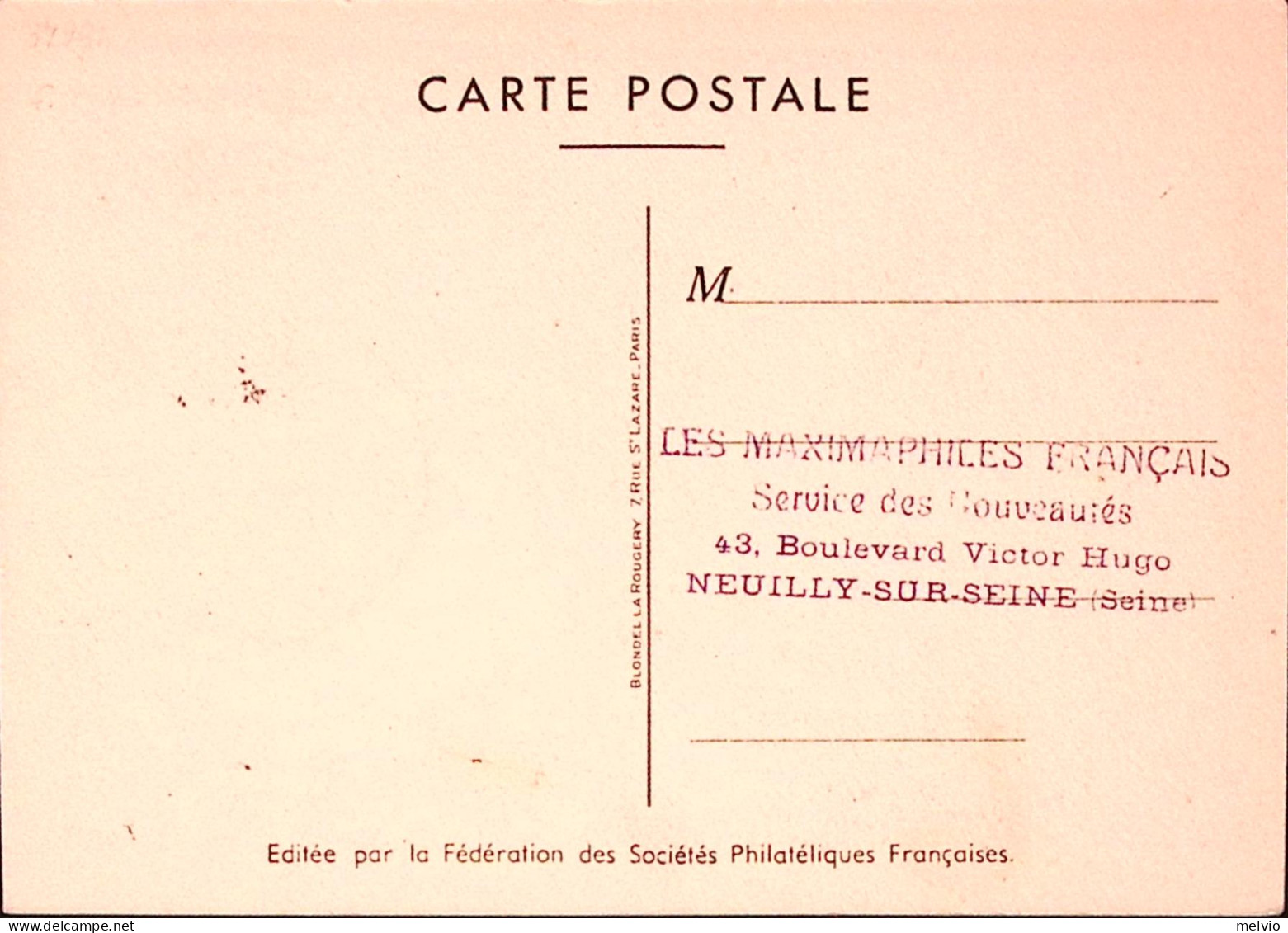 1950-Francia Giornata Francobollo '50 (863) Ann. Fdc Su Cart. Uff. - 1950-1959