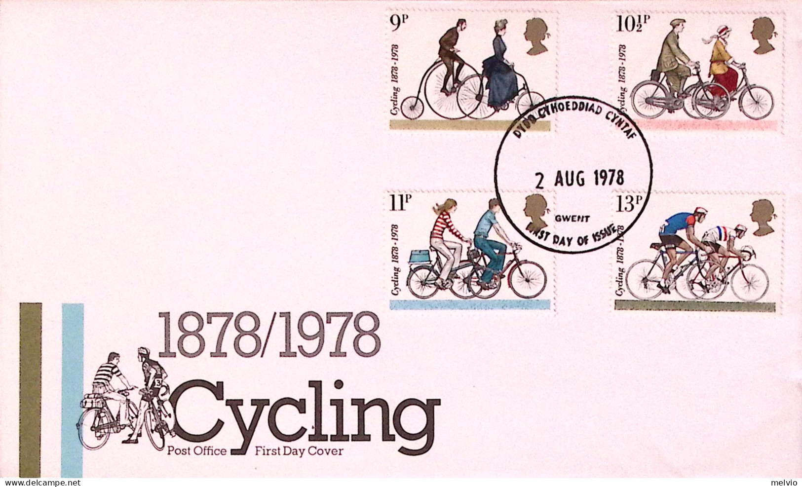 1978-GRAN BRETAGNA GREAT BRITAIN Touring Club Ciclistico Serie Cpl. (872/5) Fdc - Covers & Documents