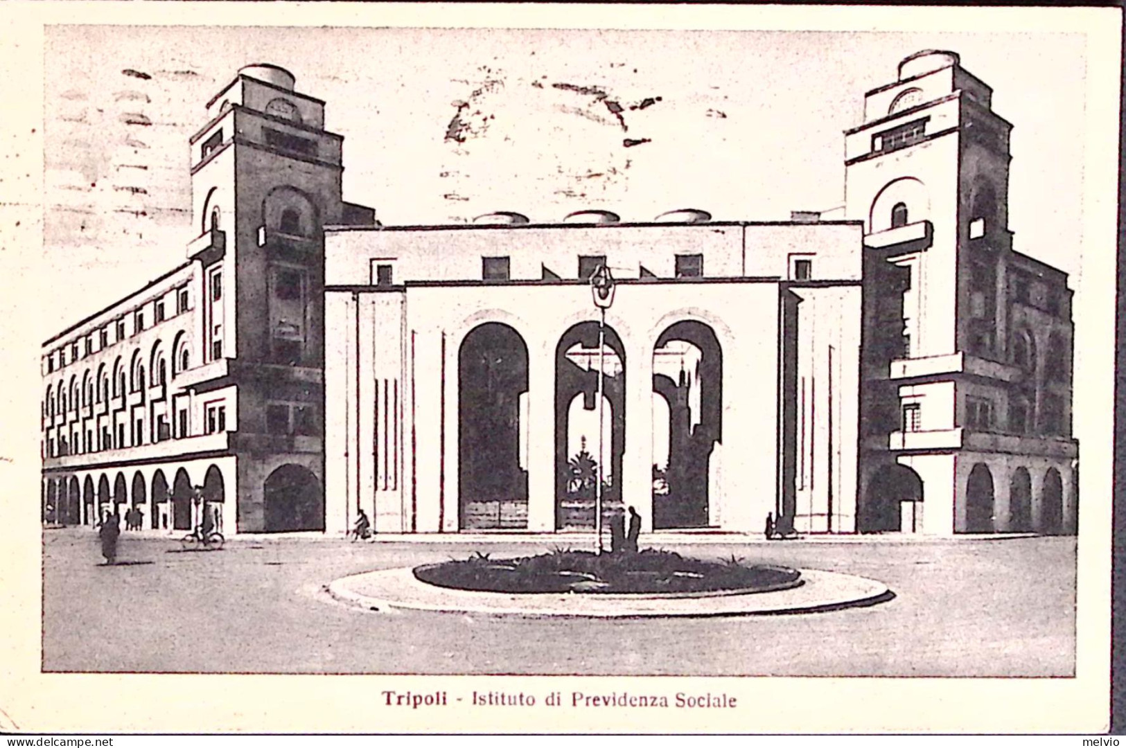 1939-TRIPOLI Istituto Di Previdenza Sociale Viaggiata - Libye
