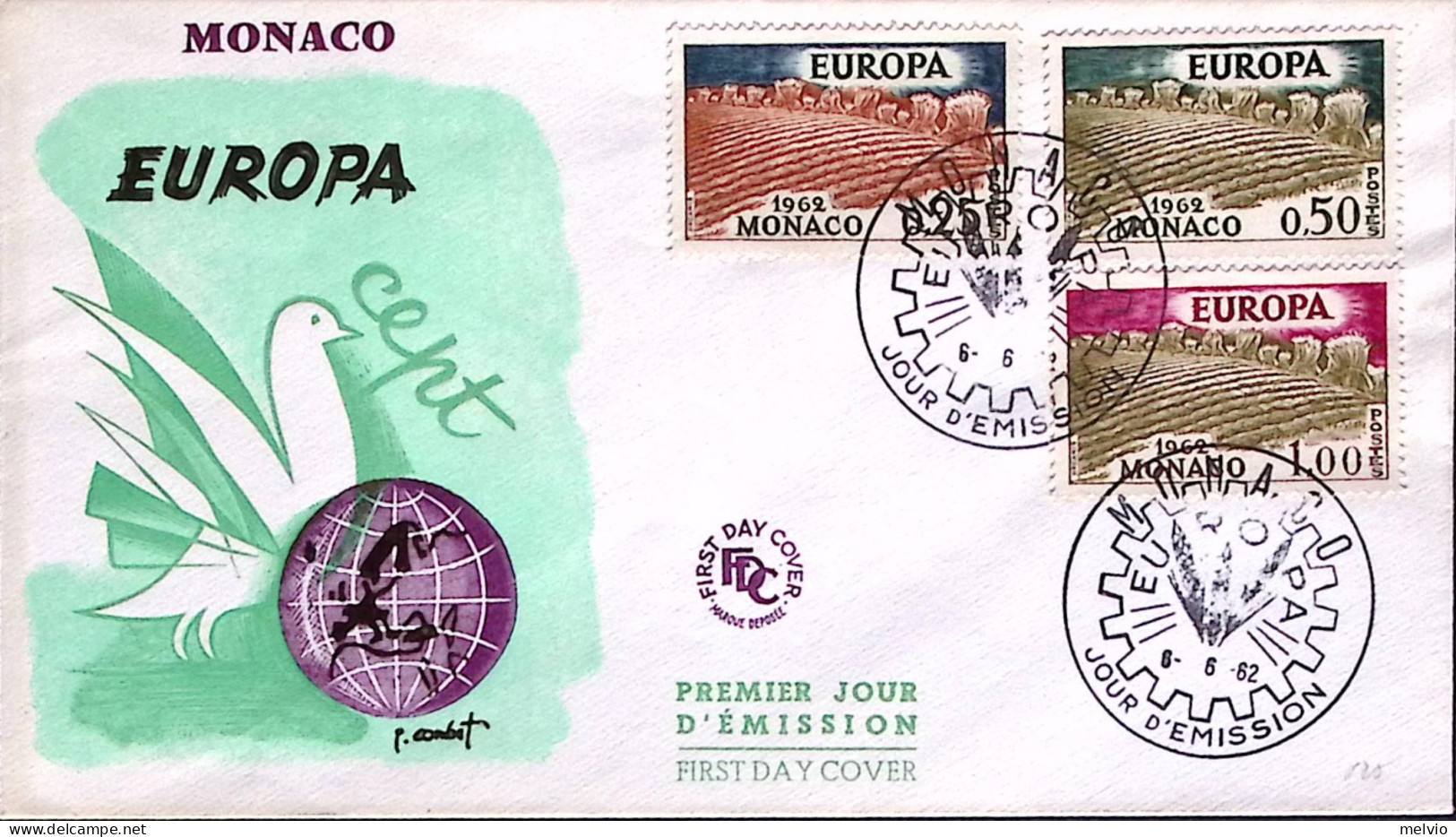 1982-MONACO Europa (5711/3) Su Fdc - FDC