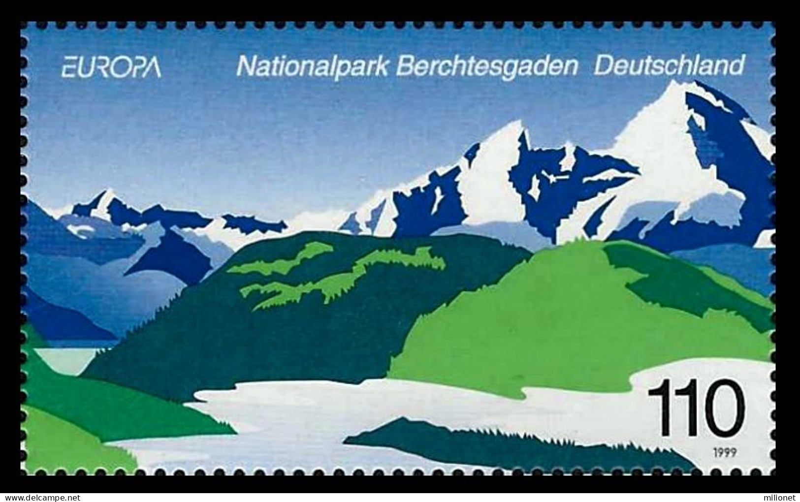SALE!!! ALEMANIA GERMANY ALLEMAGNE DEUTSCHLAND 1999 EUROPA CEPT National Reserves & Parks Stamp From S/S MNH ** - 1999