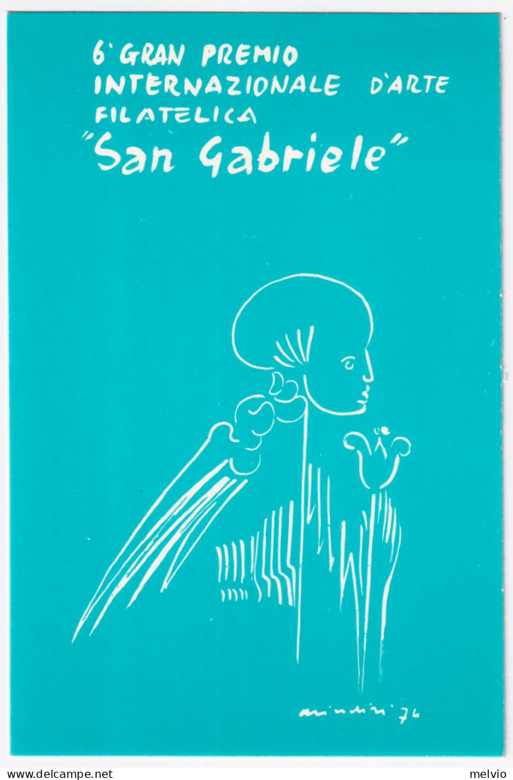 1974-SAN MARINO GRAN PREMIO INT. ARTE "SAN GABRIELE" (6.10) Annullo Speciale Su  - Lettres & Documents