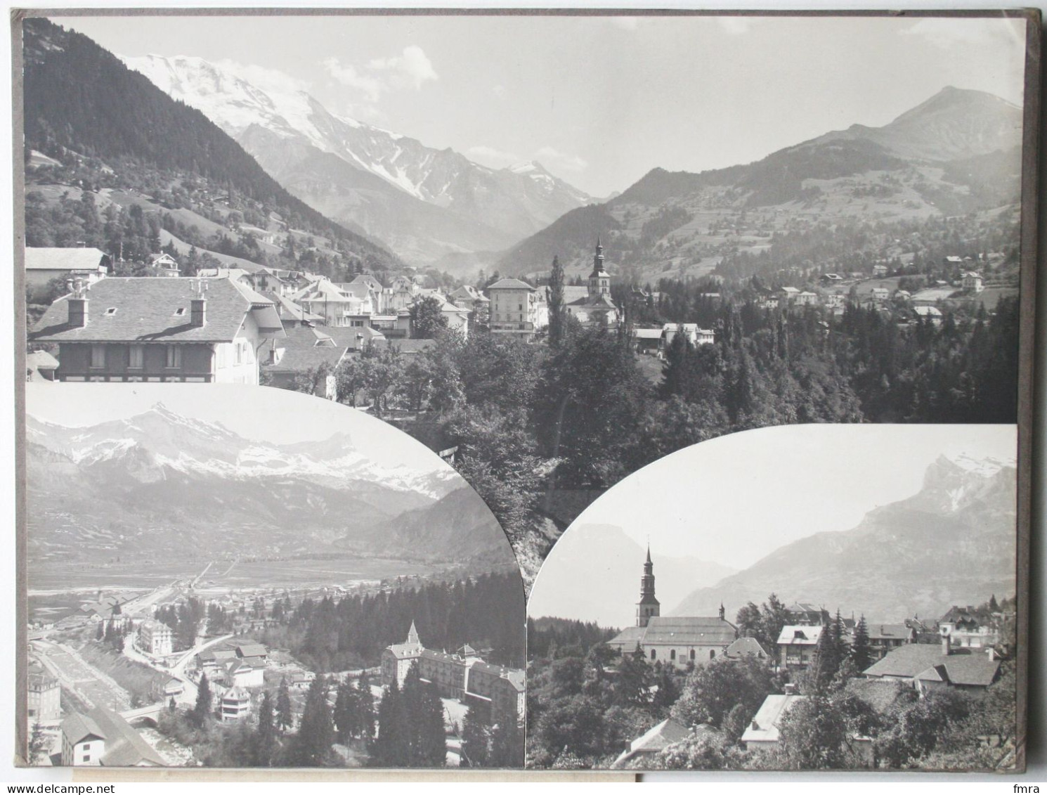 74 - ST-GERVAIS-les-BAINS - Grande Photo (23x17,5 Cm) Avec 3 Vues (voir Texte Au Dos) Projet D'édition TB/GP34 - Saint-Gervais-les-Bains