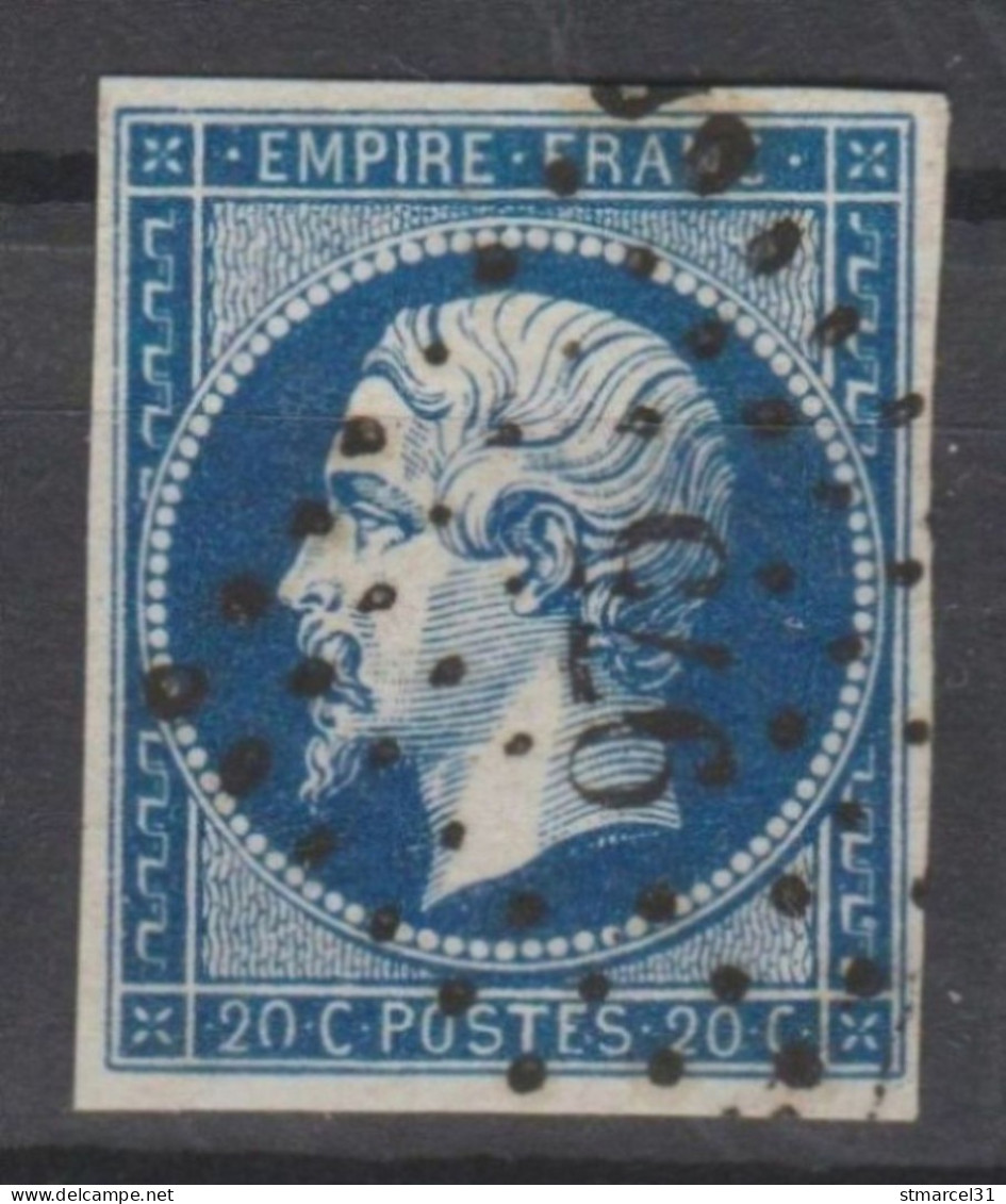 SERIE "POSTFS" LUXE N°14Ah CASE 88 2ème ETAT BLEU FONCE INTENSE Luxe - 1853-1860 Napoléon III