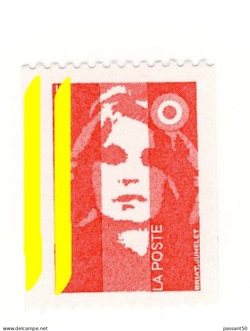 Briat TVP Rouge De Roulette YT 2819f Avec Deux Bandes Phospho à Gauche. Rare, Voir Le Scan. Cote YT : 20 €. - Unused Stamps