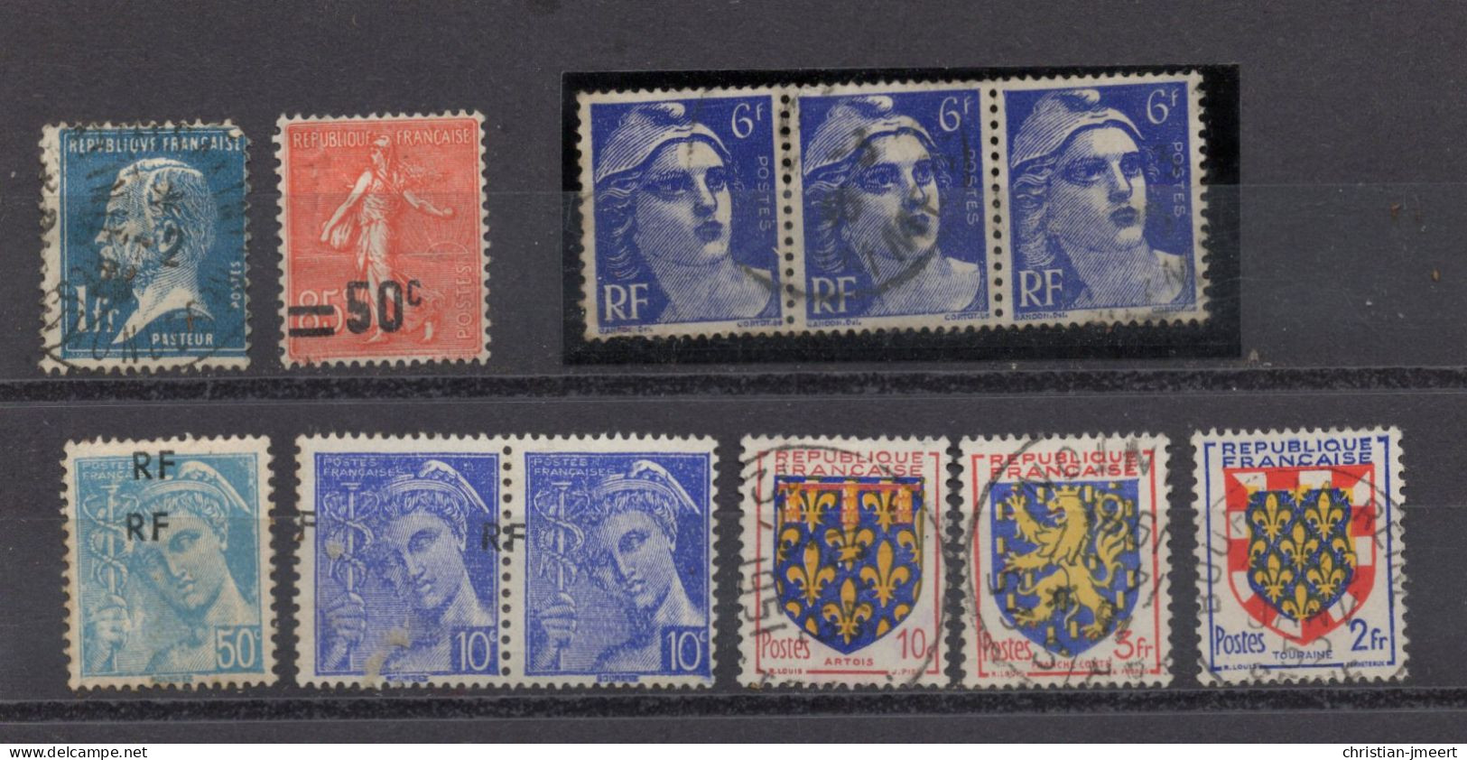 France Variétés Lot De 11 Timbres - Unclassified