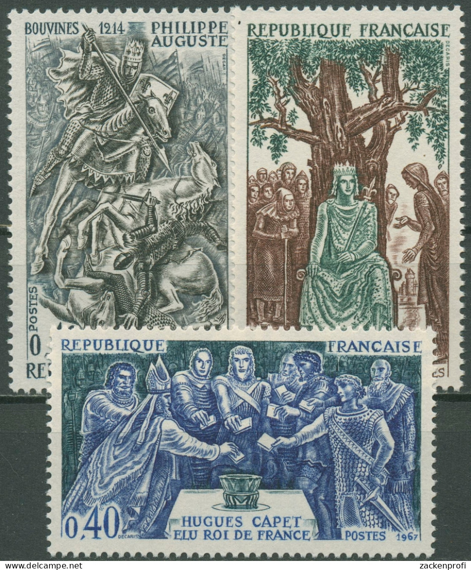 Frankreich 1967 Persönlichkeiten Könige 1604/06 Postfrisch - Neufs