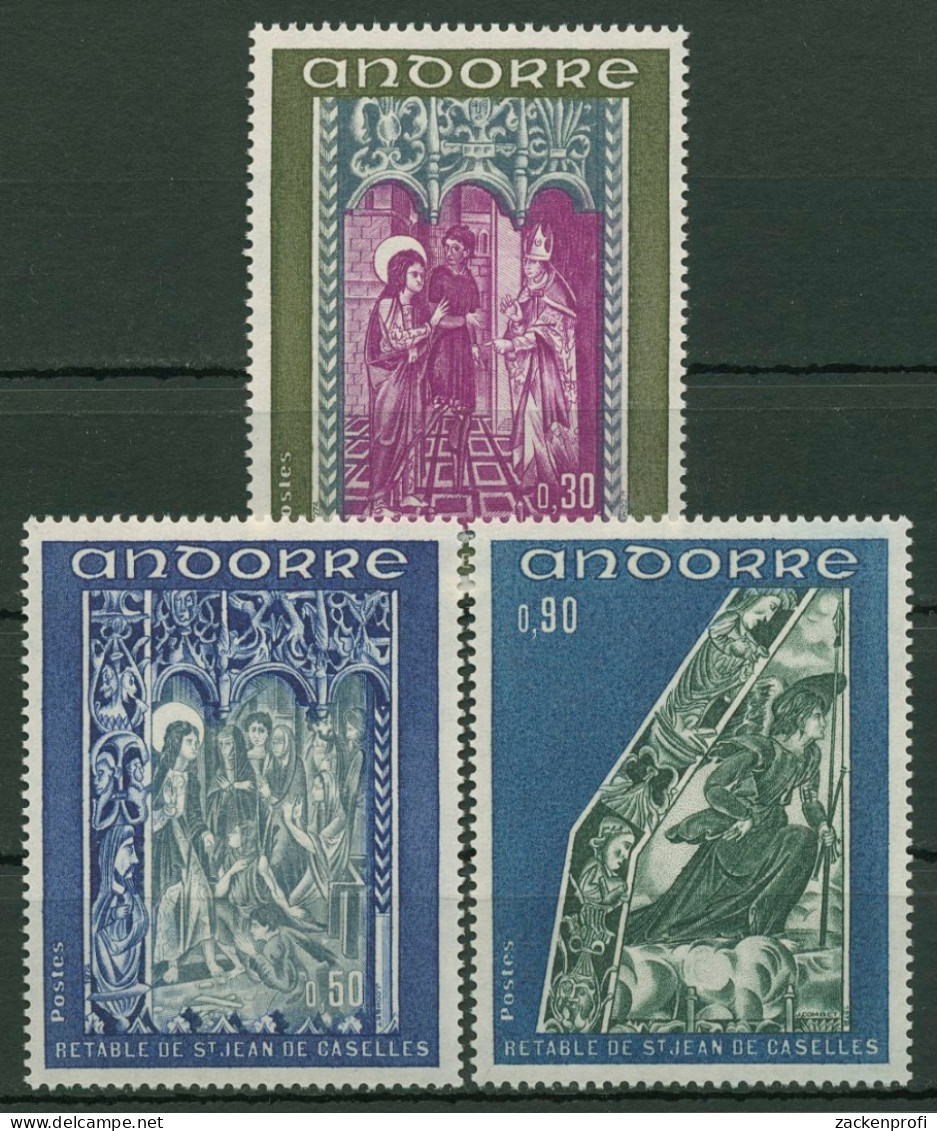 Andorra (frz.) 1972 Fresken 242/44 Postfrisch - Ungebraucht