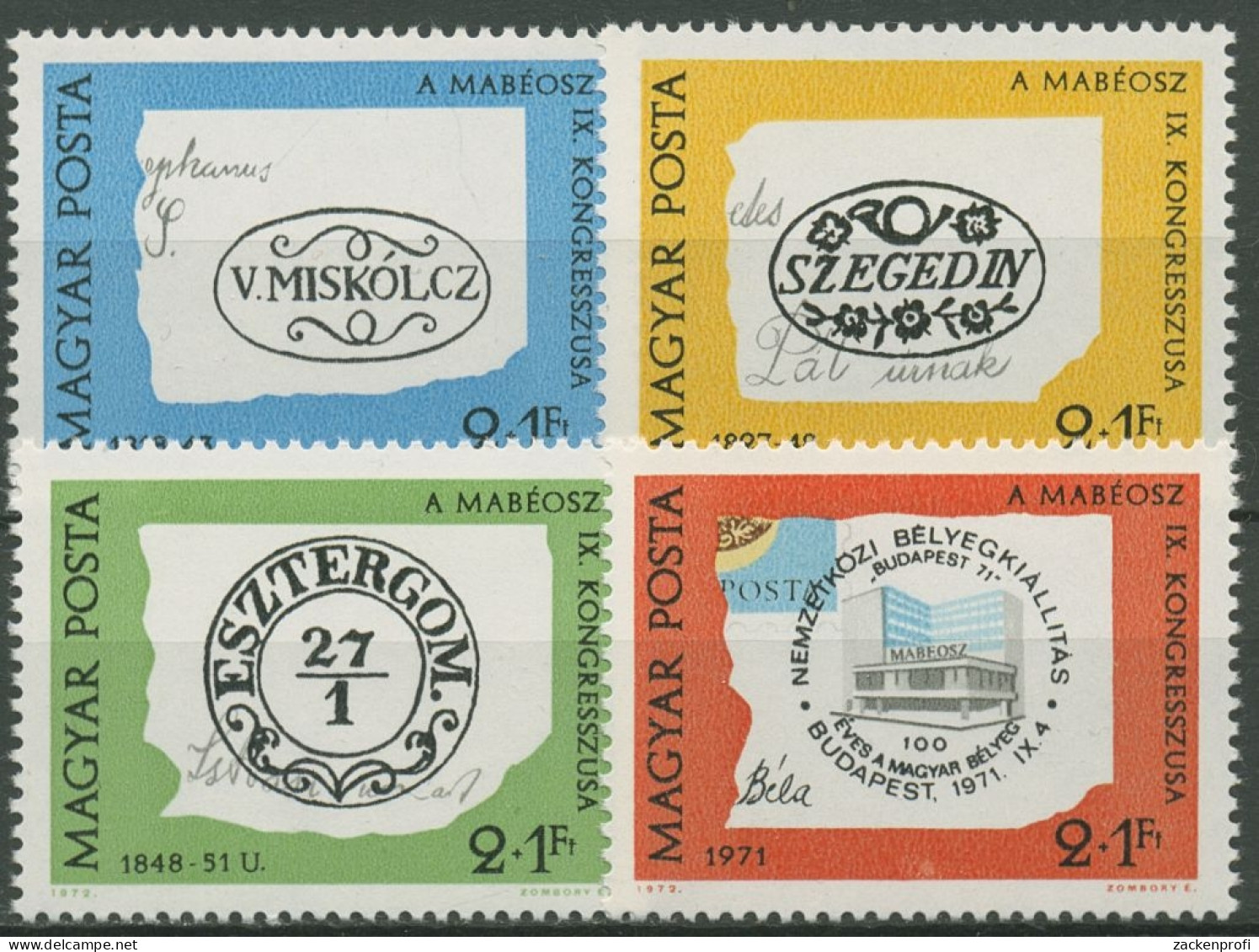 Ungarn 1972 Tag Der Briefmarke Stempel 2760/63 A Postfrisch - Neufs