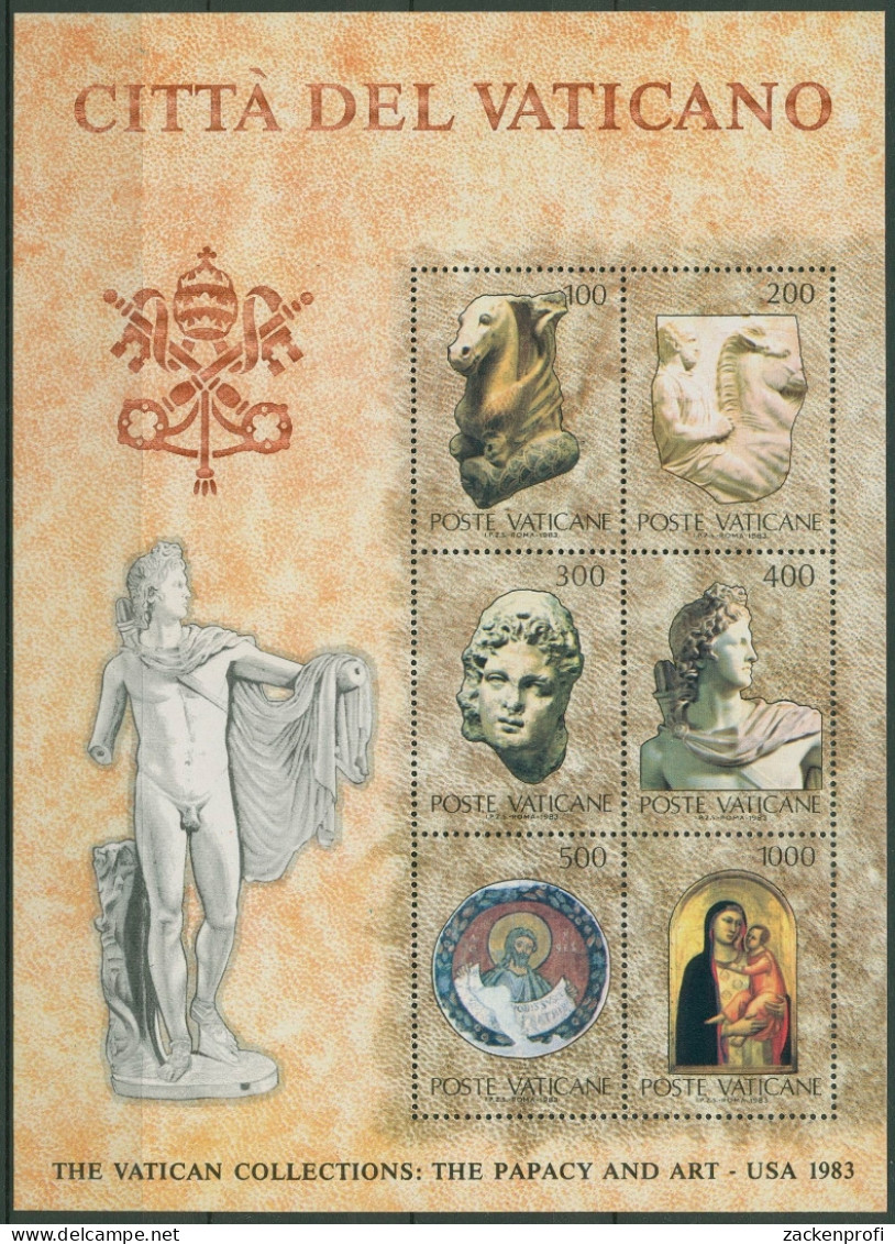 Vatikan 1983 Vatikanische Kunstschätze Block 6 Postfrisch (C91507) - Blocs & Feuillets