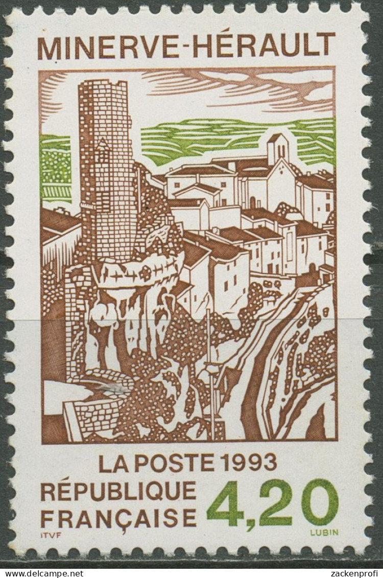 Frankreich 1993 Tourismus Stadtansicht Minerve 2963 Postfrisch - Unused Stamps