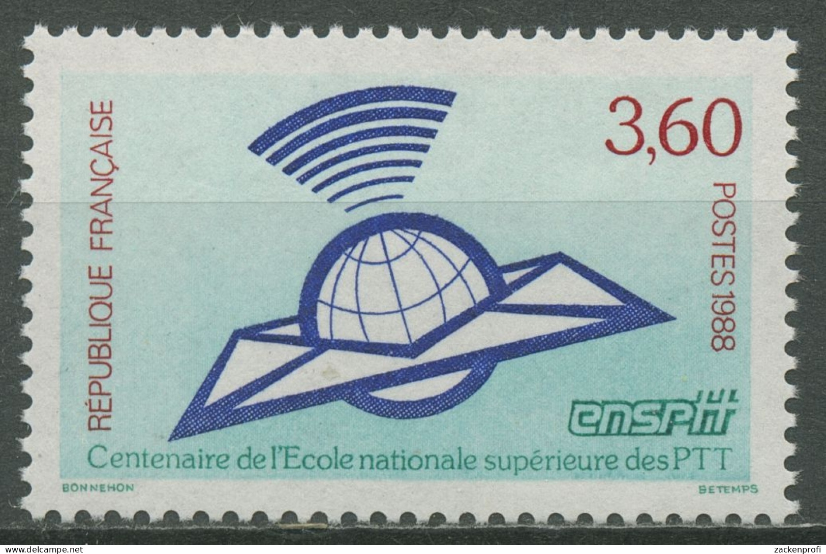 Frankreich 1988 Posthochschule Emblem 2663 Postfrisch - Ungebraucht