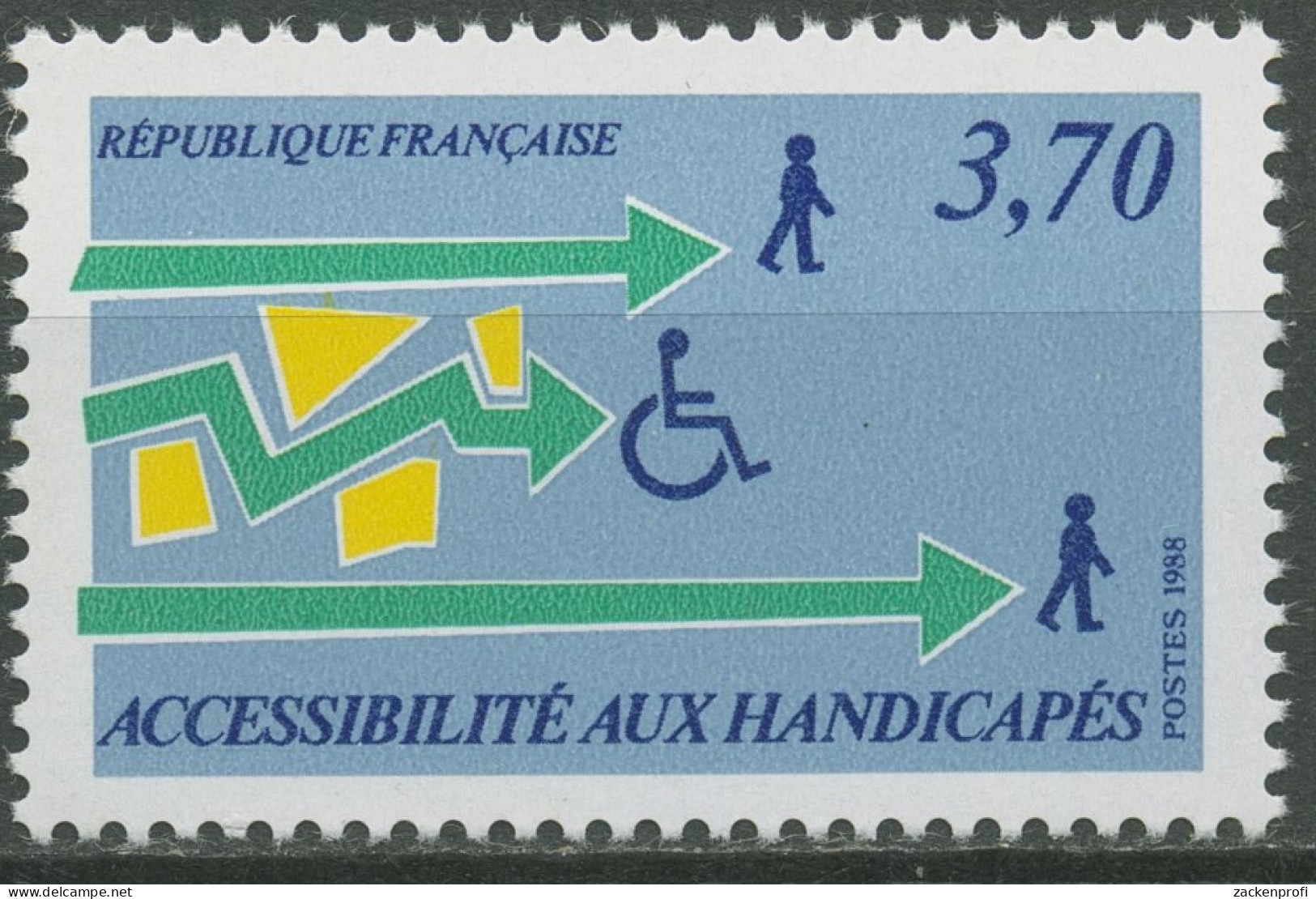 Frankreich 1988 Behinderte In Der Gesellschaft 2672 Postfrisch - Ongebruikt
