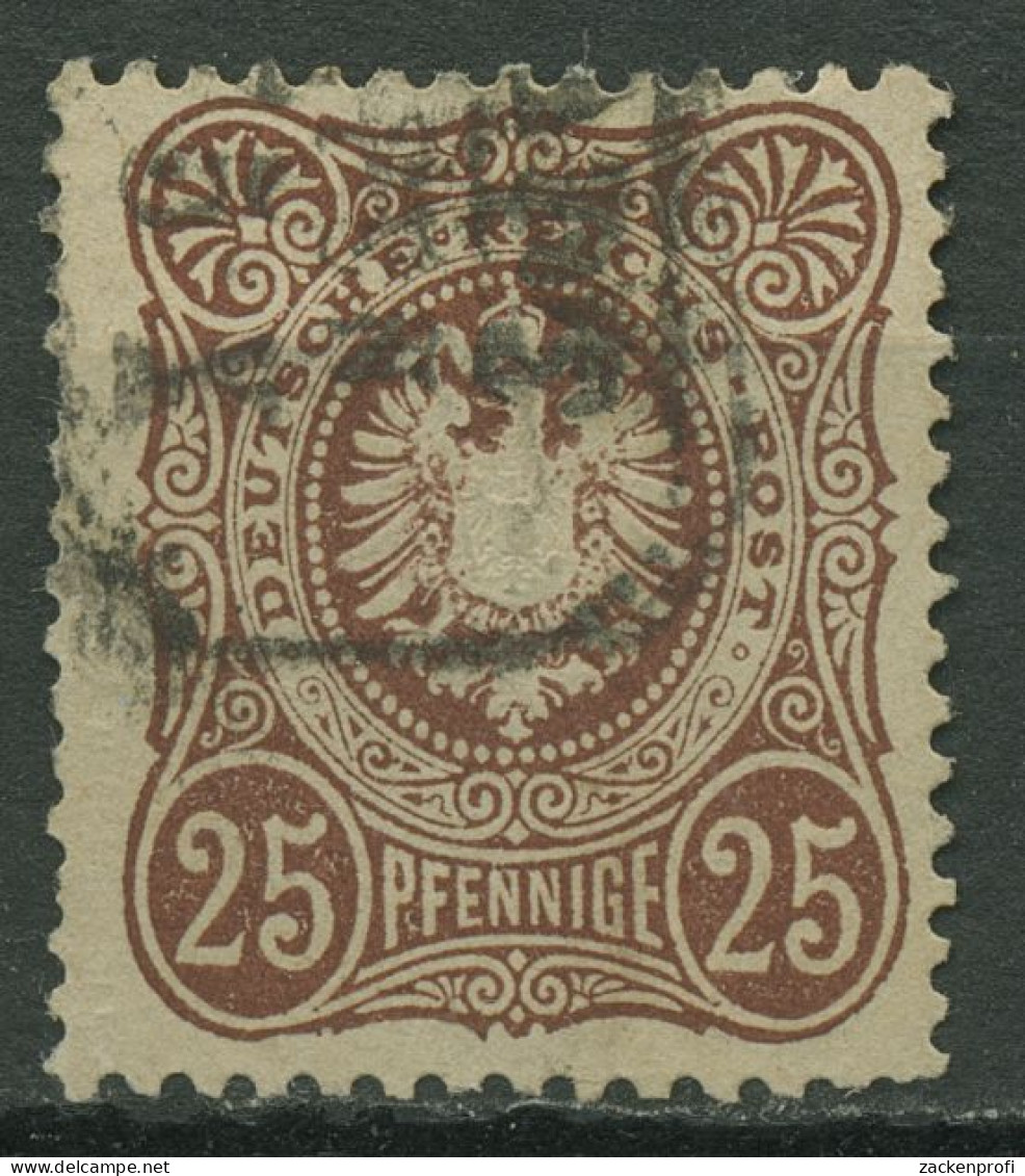 Deutsches Reich 1875 PFENNIGE 35 A Gestempelt Geprüft, Kl. Fehler - Used Stamps