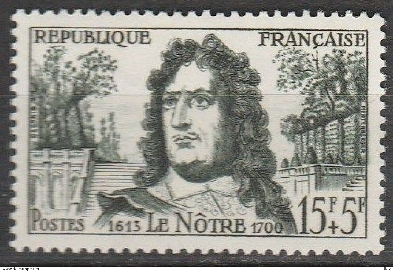 France-N°1208 Neufs**/MNH : André Le Nôtre Et Vue Du Parc De Versailles - Ungebraucht