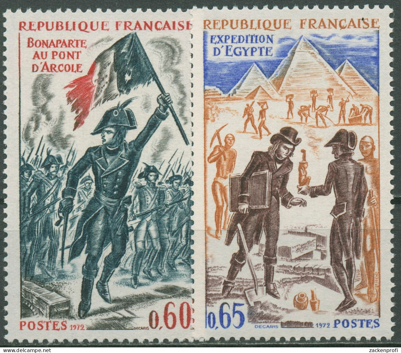 Frankreich 1972 Geschichte Ereignisse Bonaparte 1812/13 Postfrisch - Ongebruikt