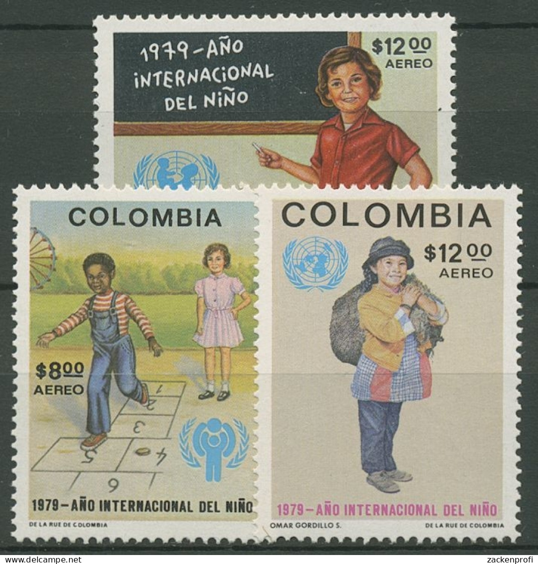 Kolumbien 1979 Jahr Des Kindes 1390/92 Postfrisch - Colombia