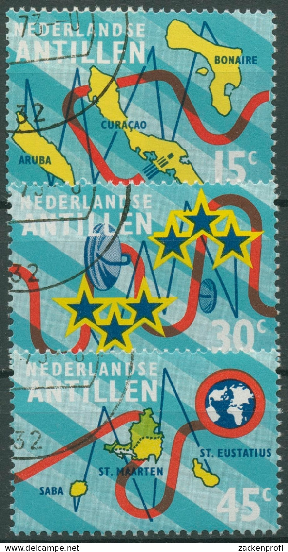 Niederländische Antillen 1973 Fernmeldeverbindung 269/71 Gestempelt - Curaçao, Antilles Neérlandaises, Aruba