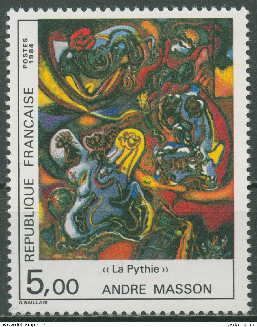 Frankreich 1984 Zeitgenössische Kunst Gemälde André Masson 2469 Postfrisch - Nuovi