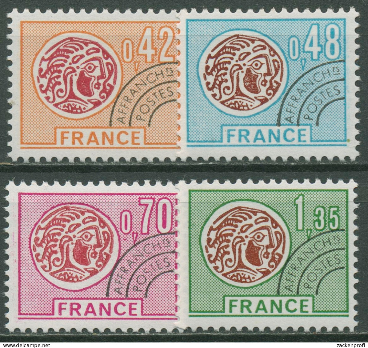 Frankreich 1975 Keltische Münzen 1905/08 Postfrisch Vorausentwertung - Ungebraucht