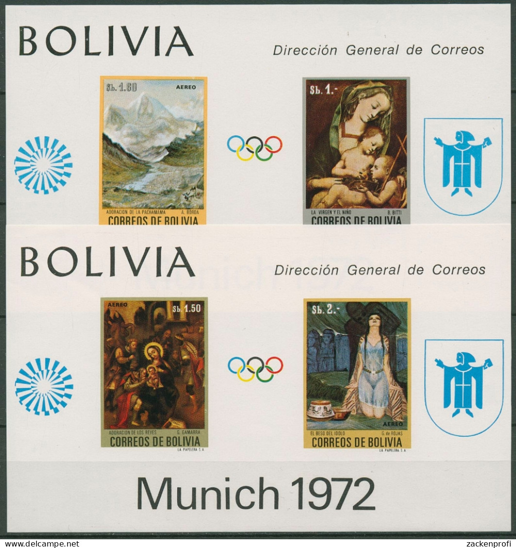 Bolivien 1972 Olympia Sommerspiele München Block 34/35 Postfrisch (C97380) - Bolivie