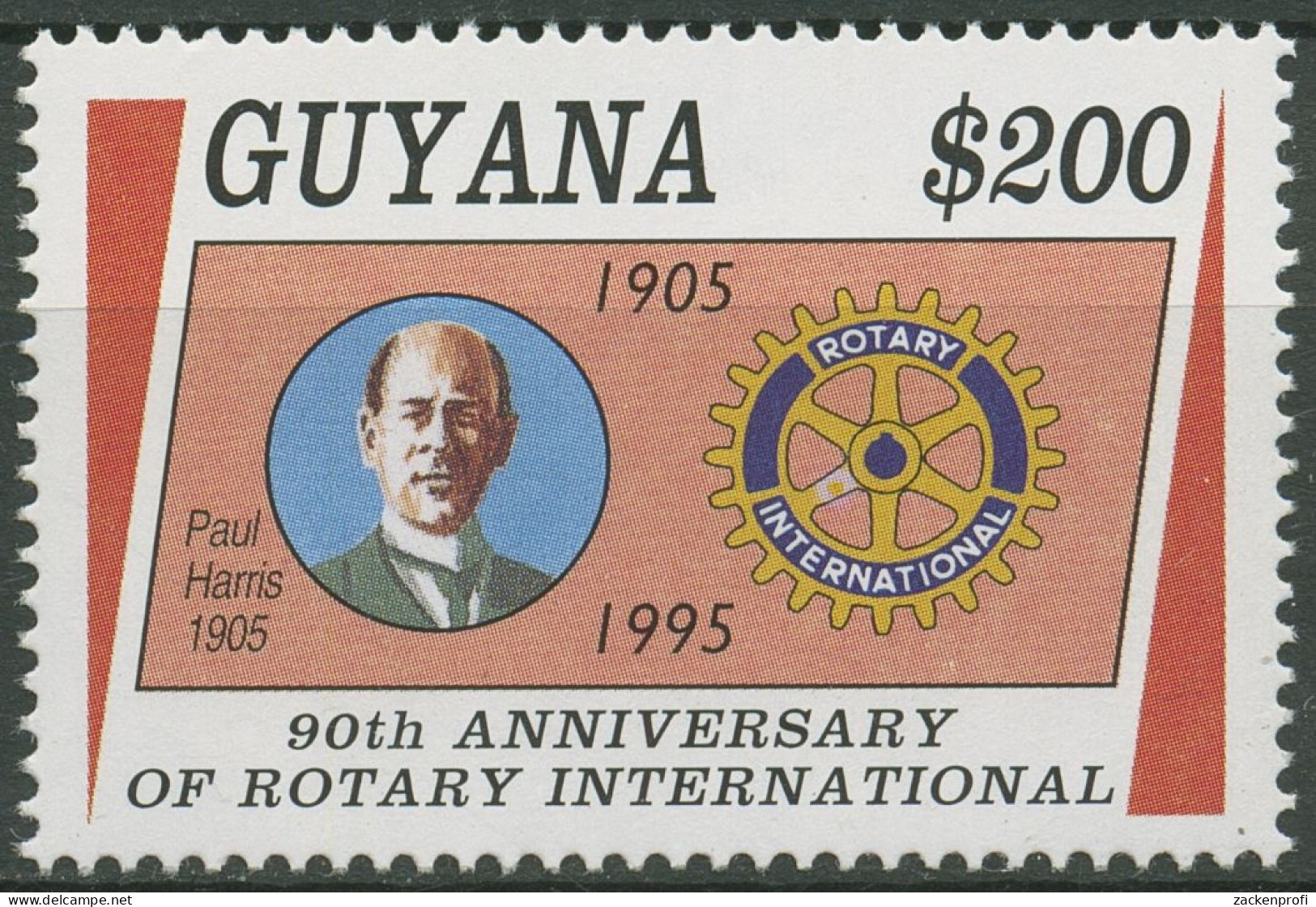 Guyana 1995 Rotary Club International Paul Harris 5216 Postfrisch - Guyane (1966-...)
