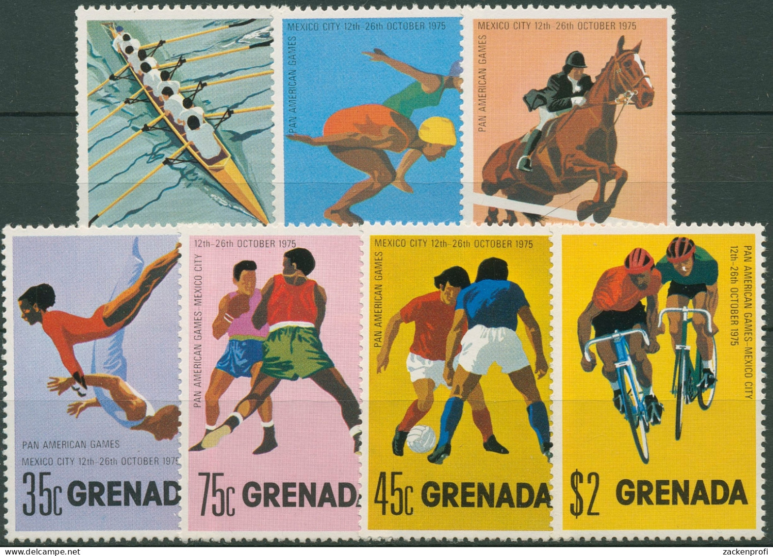 Grenada 1975 Panamerikanische Sportspiele 701/07 Postfrisch - Grenada (1974-...)