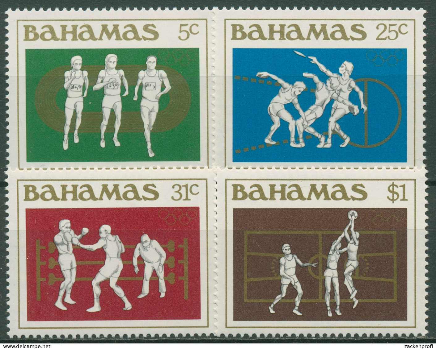 Bahamas 1984 Olympia Sommerspiele Los Angeles 565/68 Postfrisch - Bahama's (1973-...)