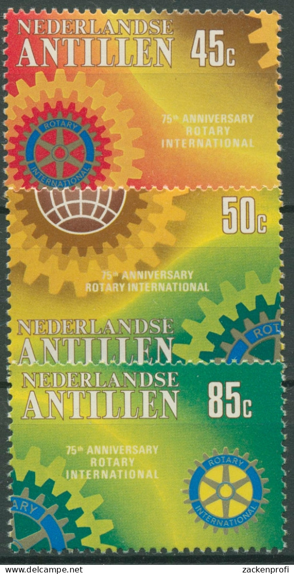 Niederländische Antillen 1980 Rotary Club International 412/14 Postfrisch - Niederländische Antillen, Curaçao, Aruba
