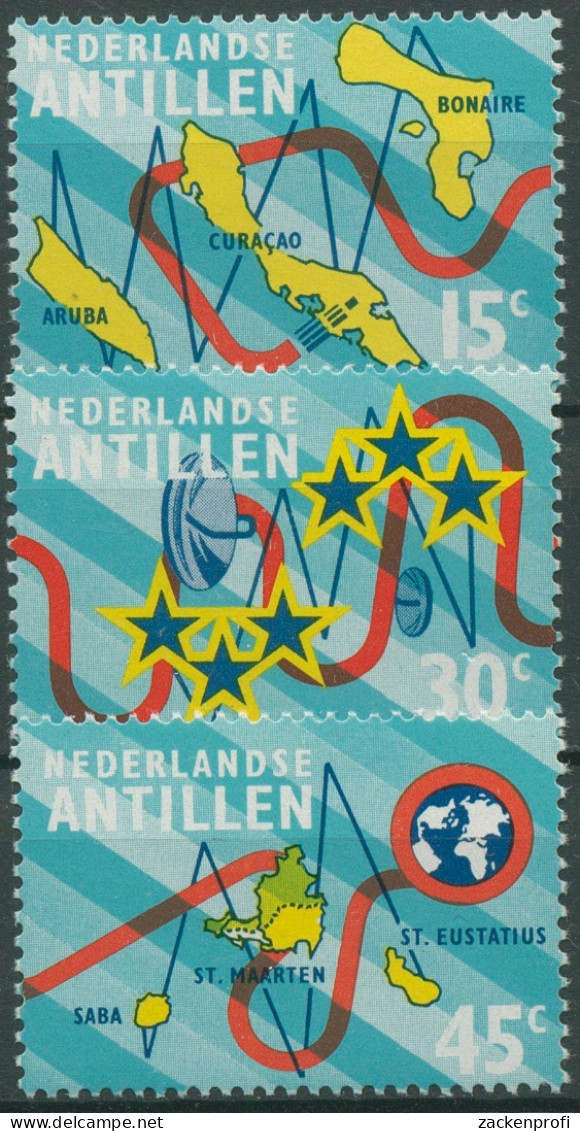 Niederländische Antillen 1973 Fernmeldeverbindung 269/71 Postfrisch - Niederländische Antillen, Curaçao, Aruba