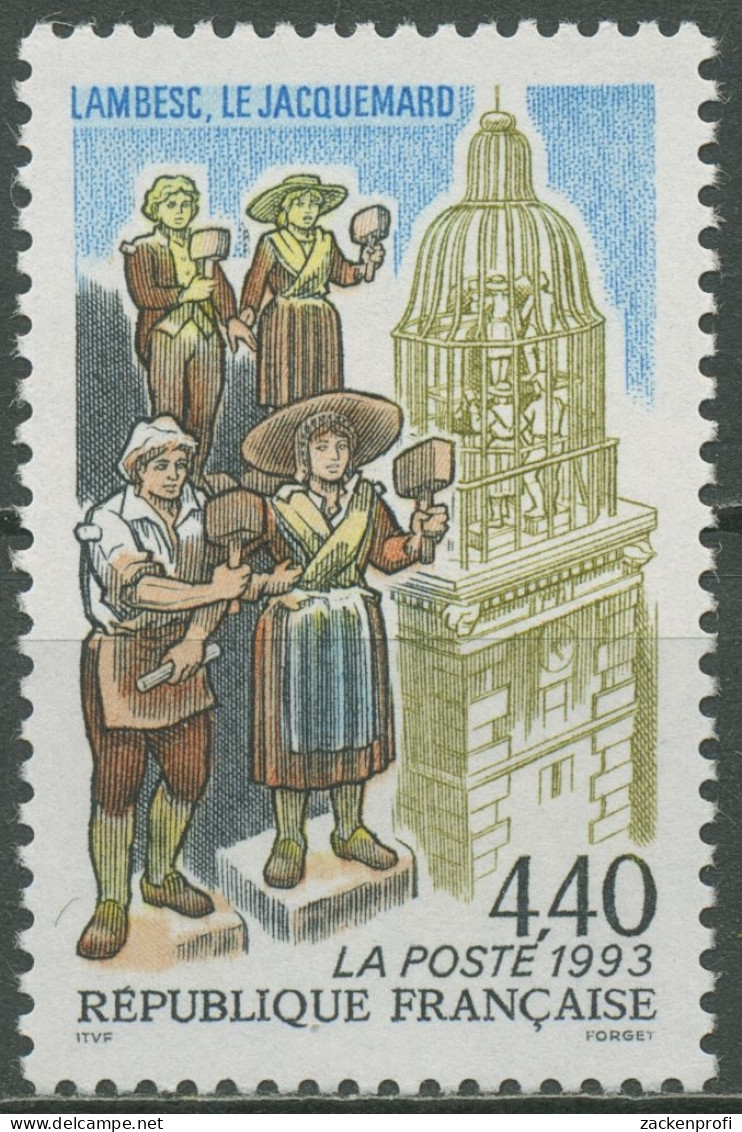 Frankreich 1993 Kirche Lambesc Glockenspielfiguren 2980 Postfrisch - Unused Stamps