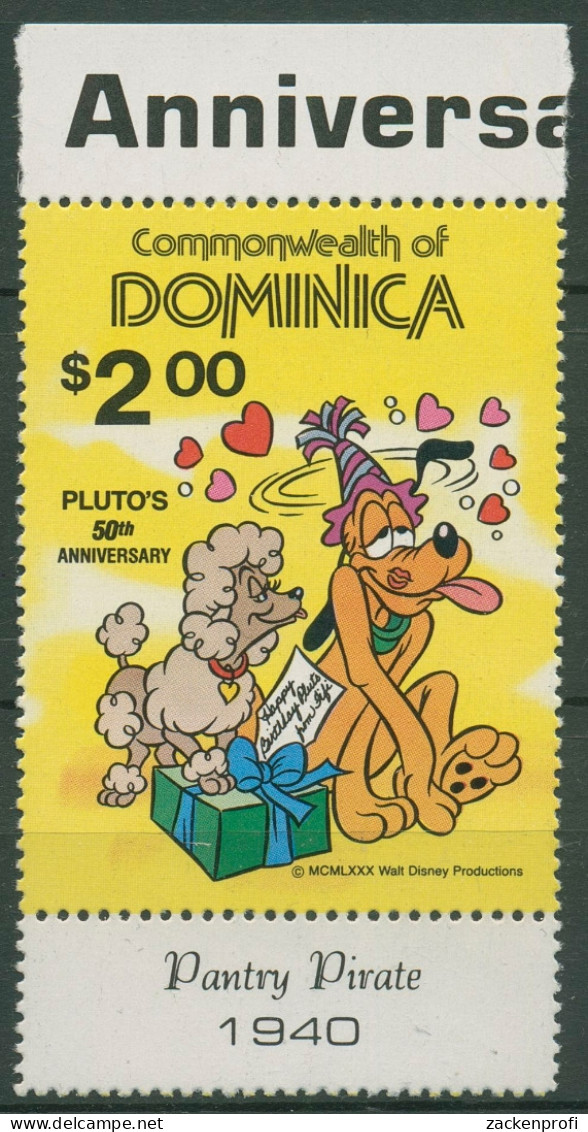 Dominica 1981 Walt Disneys "Pluto" 706 Mit Rand Postfrisch - Dominique (1978-...)