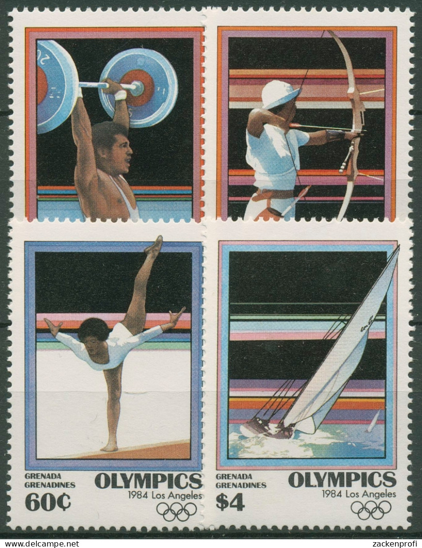 Grenada-Grenadinen 1984 Olympia Sommerspiele Los Angeles 580/83 Postfrisch - Grenada (1974-...)