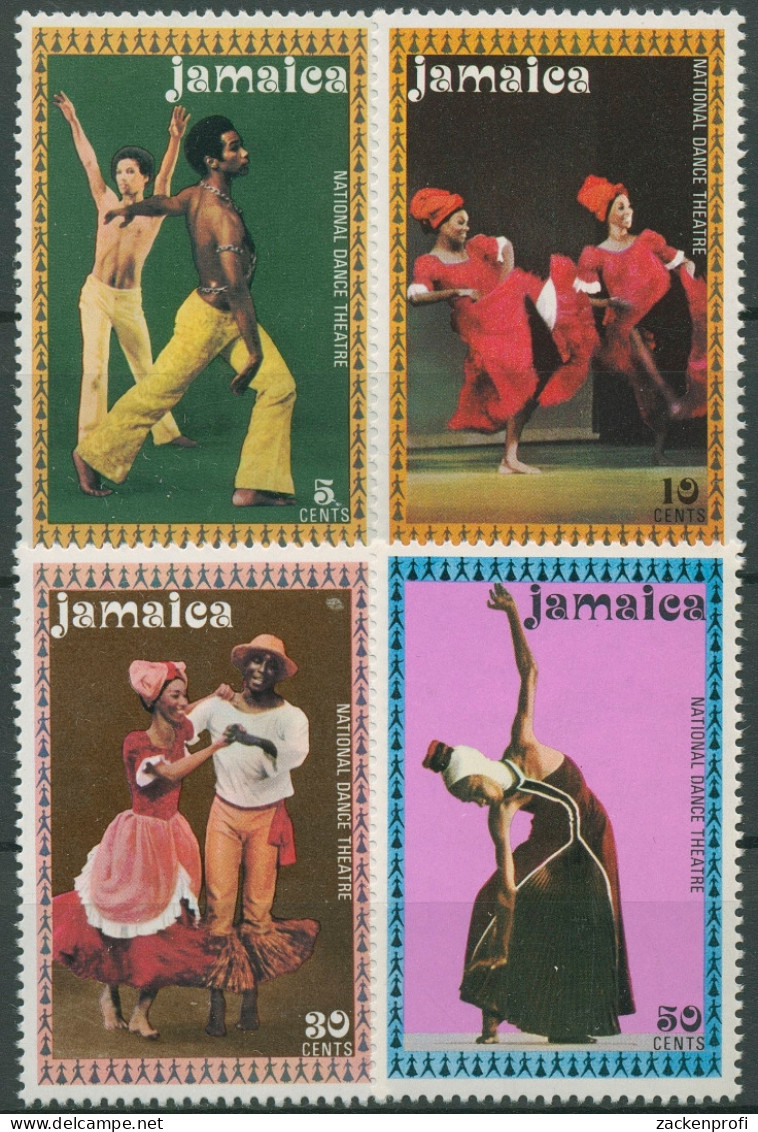 Jamaika 1974 Tanz Nationalballett 383/86 Postfrisch - Jamaica (1962-...)