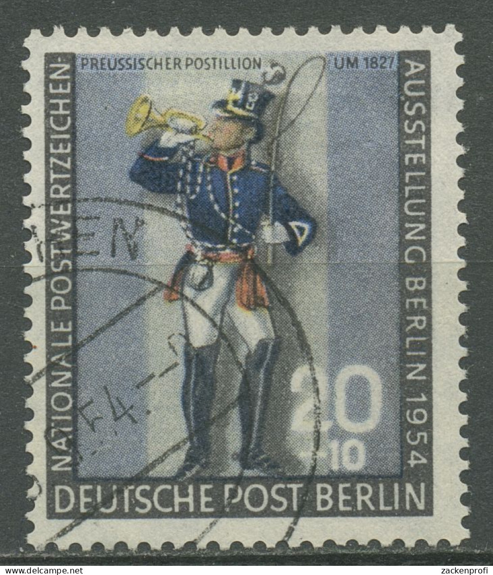 Berlin 1954 Nationale Postwertzeichen-Ausstellung, Postillion 120 A Gestempelt - Oblitérés