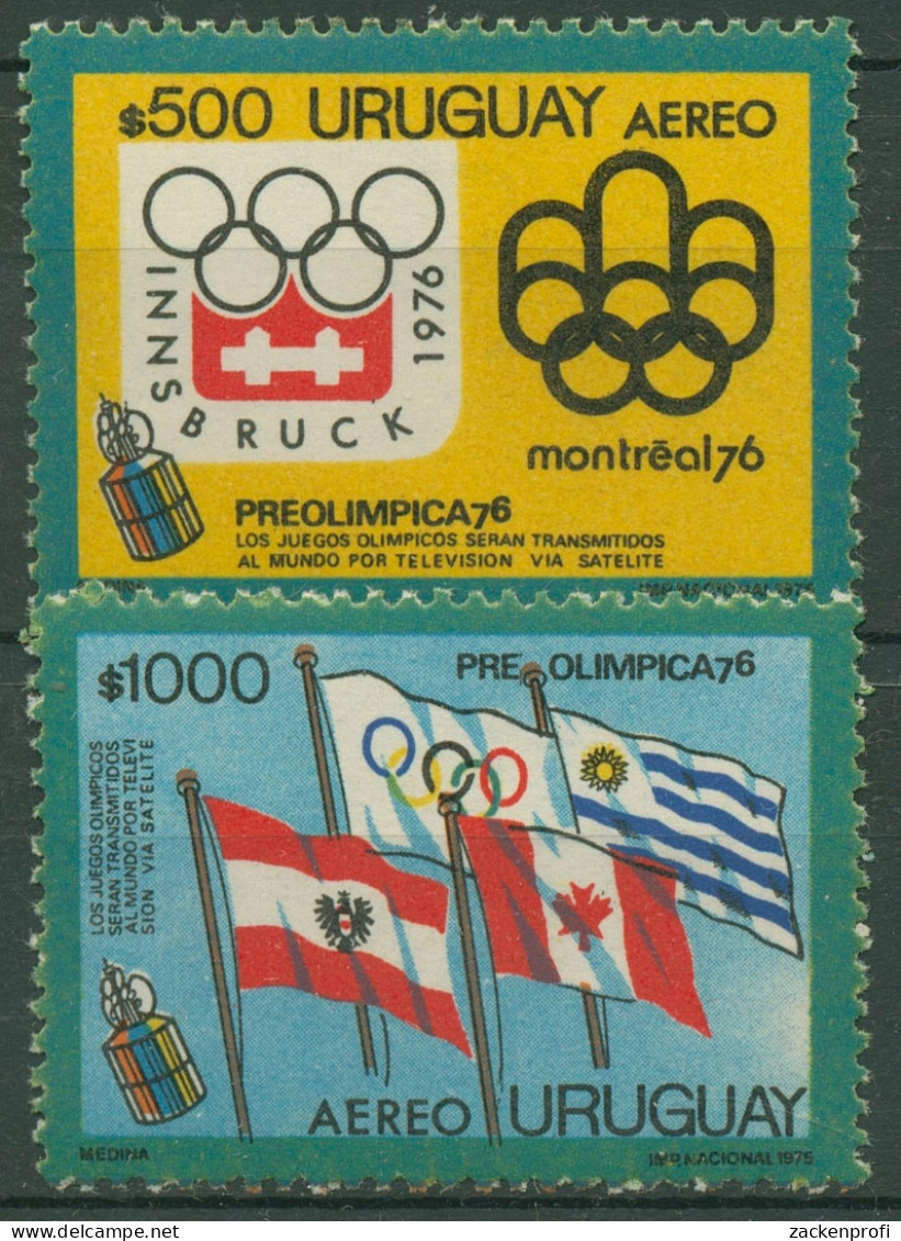 Uruguay 1975 Olympia Montreal & Innsbruck 1352/53 Postfrisch Blockeinzelmarken - Uruguay