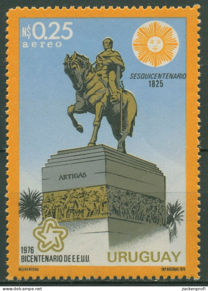 Uruguay 1975 Tag Der Unabhängigkeit Artigas-Denkmal 1357 Postfrisch - Uruguay