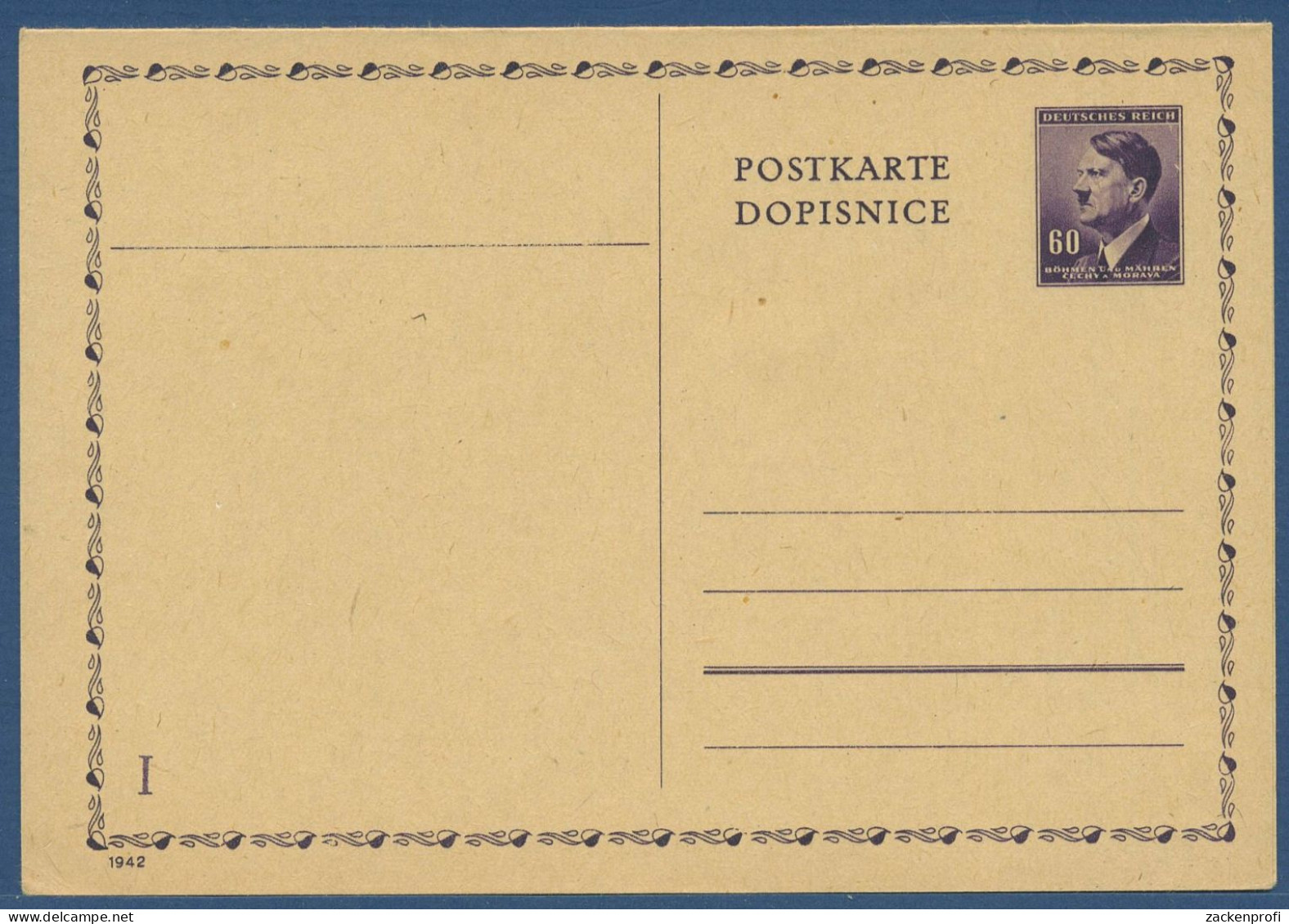 Böhmen Und Mähren 1942 Postkarte Mit Antwort P 17 /01 Ungebraucht (X40616) - Briefe U. Dokumente