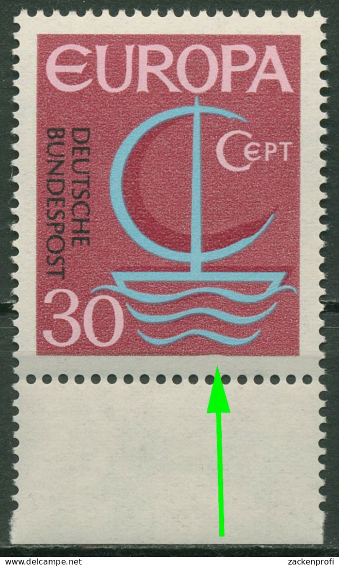 Bund 1966 Europa CEPT Mit Plattenfehler 520 I Postfrisch - Errors & Oddities