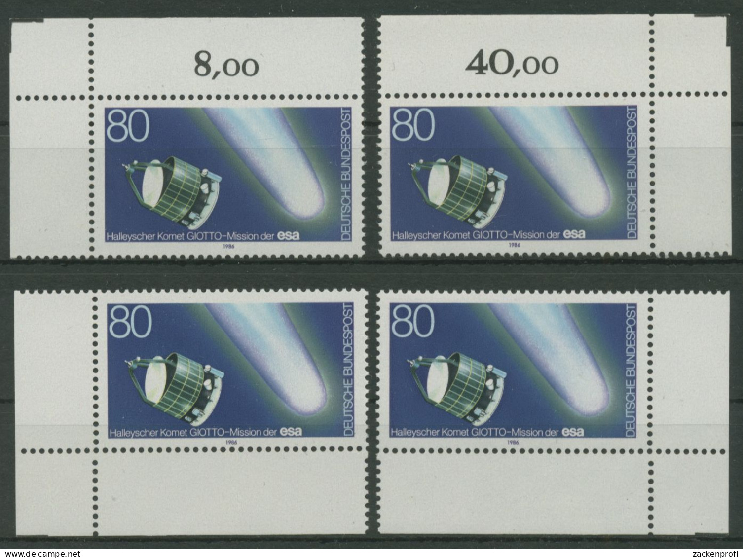 Bund 1986 Halleyscher Komet 1273 Alle 4 Ecken Postfrisch (E1434) - Unused Stamps