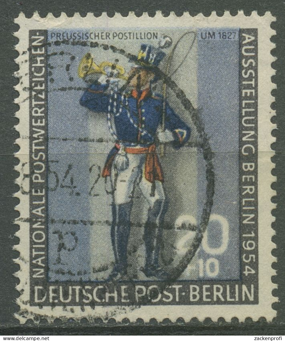 Berlin 1954 Nat. Postwertzeichen-Ausstellung, Postillion 120 A BERLIN-Stempel - Oblitérés