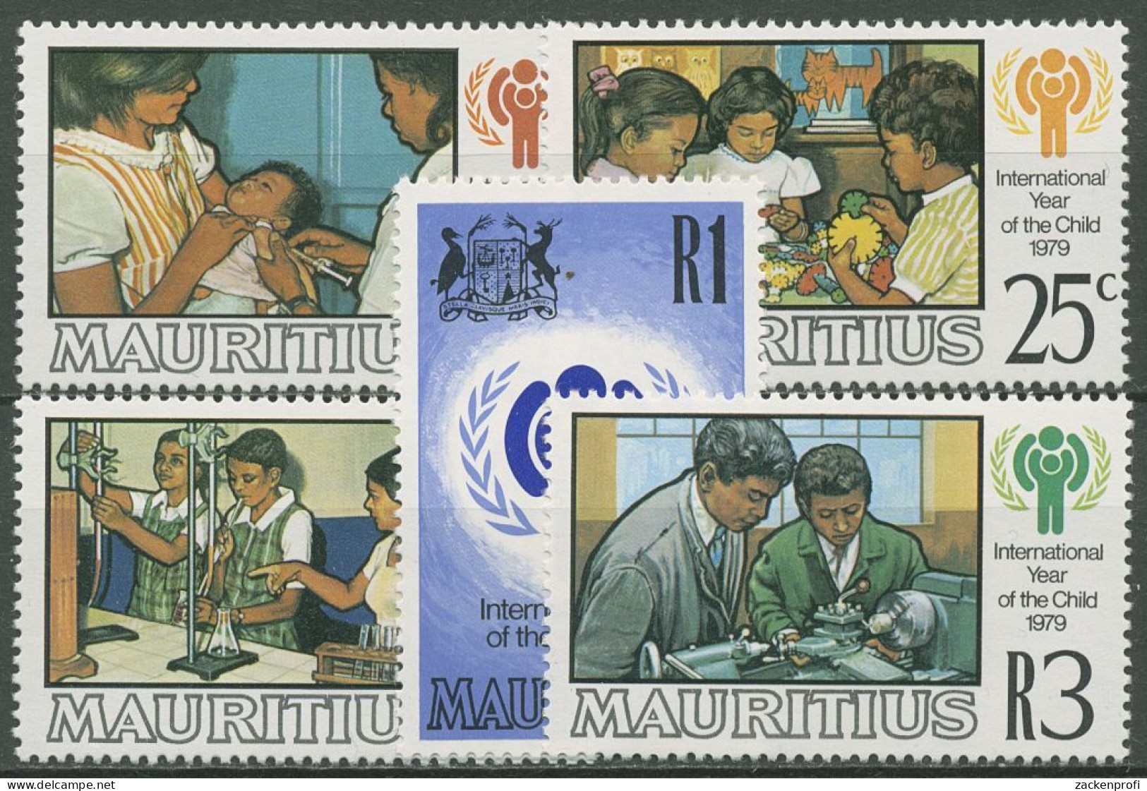 Mauritius 1979 Internationales Jahr Des Kindes 484/88 Postfrisch - Mauritius (1968-...)