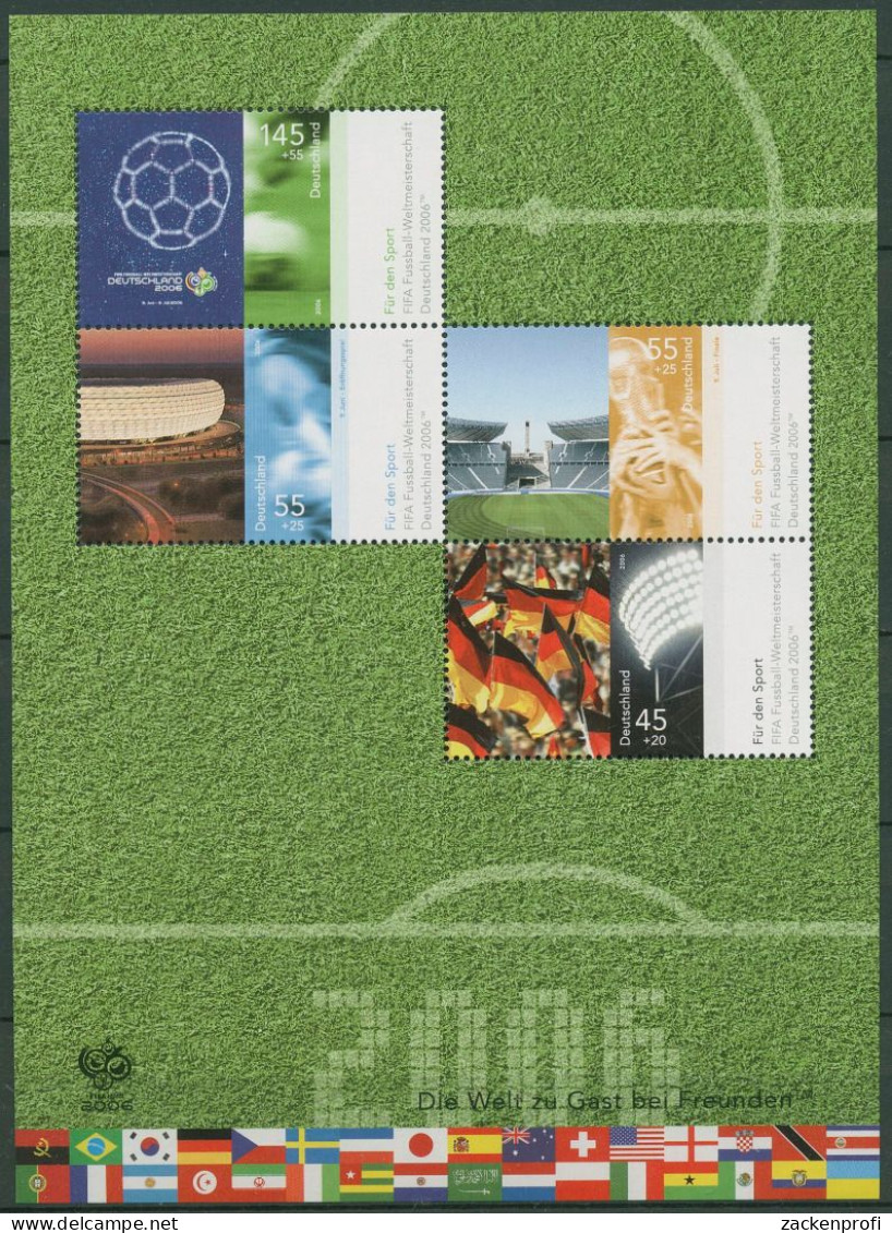 Bund 2006 Fußball-WM Deutschland Block 67 Postfrisch (C98879) - Other & Unclassified