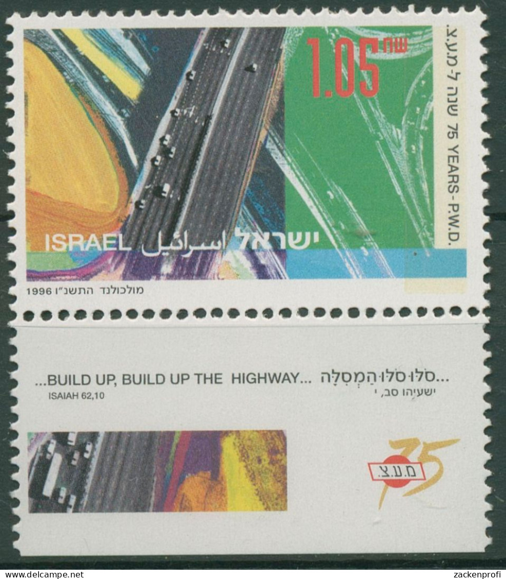 Israel 1996 Bauamt Autobahn 1406 Mit Tab Postfrisch - Ungebraucht (mit Tabs)